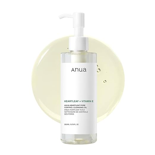 Anua Heartleaf Pore Control Cleansing Oil, Makeup Blackhead Remover, Oil Cleanser for Face,