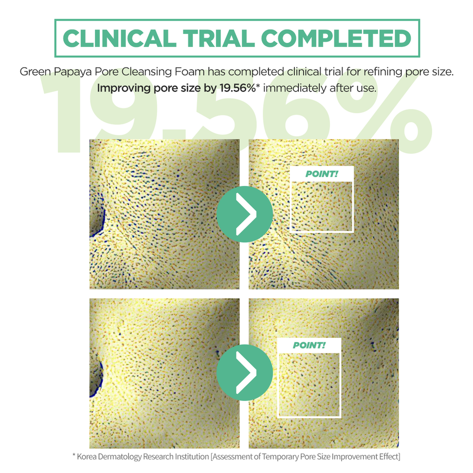 Rovectin Clean Green Papaya Pore Cleansing Foam